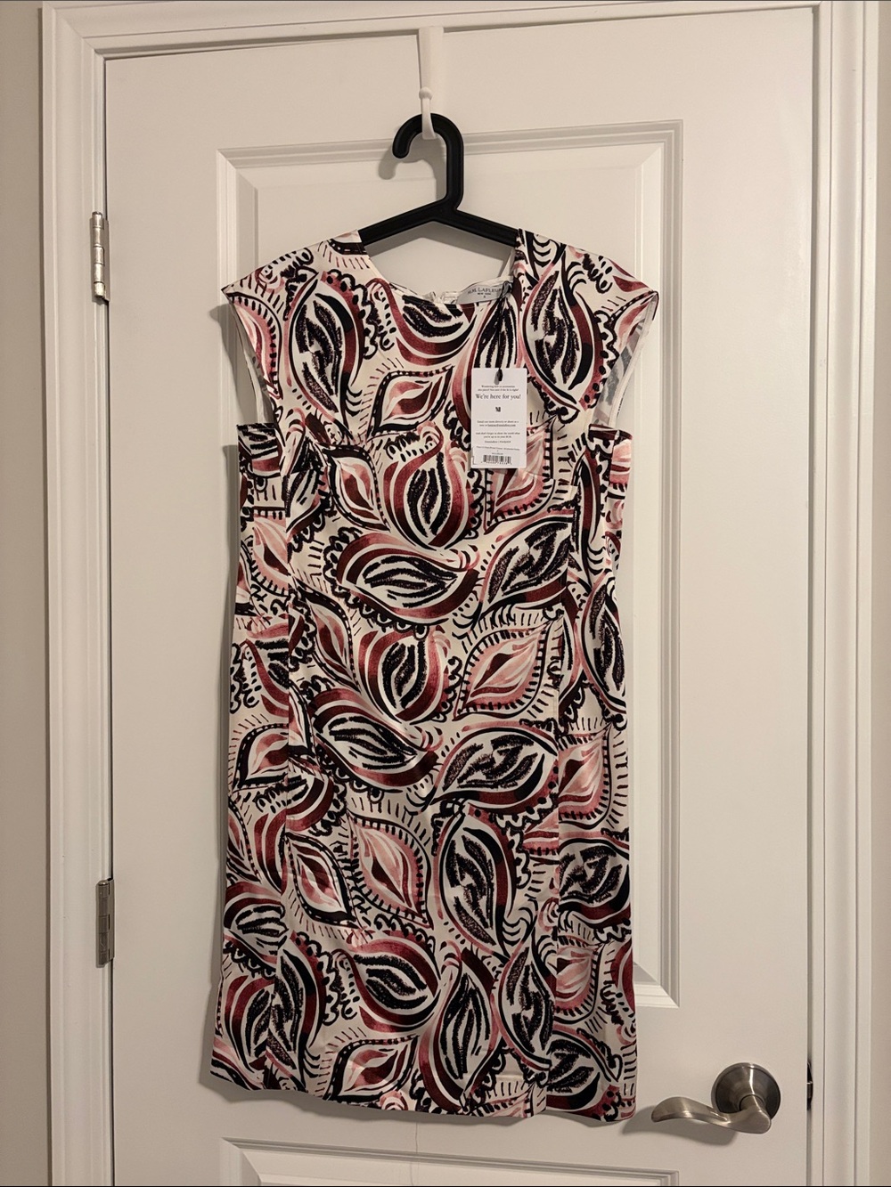 MMLafleur Maaza Dress Everyday Satin Brushstroke Paisley